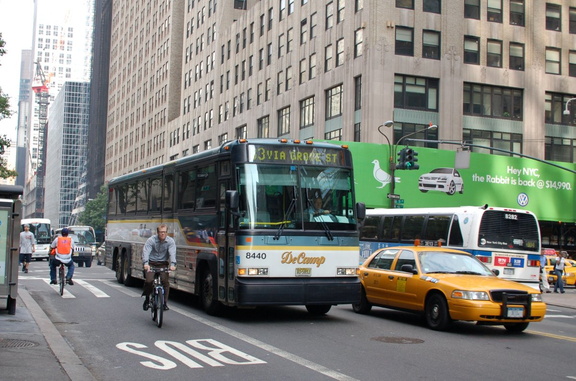 DeCamp MCI 8440 @ 42 St &amp; 5 Av. Photo taken by Brian Weinberg, 7/28/2006.