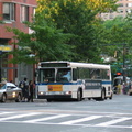 NYCT Orion V #218 @ 96 St &amp; Columbus Ave (M7). Photo taken by Brian Weinberg, 07/01/2003.