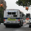 NYCT Orion V 6033 II and RTS 8857 @ Kingsbridge Ave and 231 St (Bx7 and Bx20). Note that the rear of the bus is painted white in