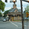 Tenafly Rail & Bus Plaza. Rockland Coaches Route 84, southbound. Photo taken by Brian Weinberg, 07/09/2003.
