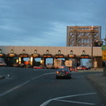 Fort Lee Bridge Plaza. Rockland Coaches Route 84, southbound. Photo taken by Brian Weinberg, 07/09/2003.