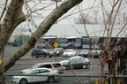 Atlantic Express bus garage at North Street on Staten Island. Photo taken by Brian Weinberg, 6/9/2005.