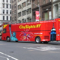 CitySights NY double-decker tour bus @ 5 Av & 23 St. Photo taken by Brian Weinberg, 6/9/2005.