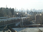 LIRR M-1 @ Woodside. Photo by Brian Weinberg, 03/11/2001. 
