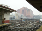 LIRR M-1 trainset entering Jamaica station. Photo taken by Brian Weinberg, 4/12/2001.