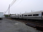 LIRR M-1 9497 @ Far Rockaway. Photo taken by Brian Weinberg, 7/28/2002.