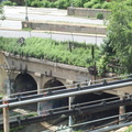 Abandoned LIRR Bay Ridge Branch &quot;East New York&quot; Station as seen from the (L) @ Atlantic Av. Photo taken by Brian Weinb