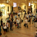 Grand Central Terminal. Very crowded main waiting room. This is the back of the line for the TVMs. Photo taken by Brian Weinberg