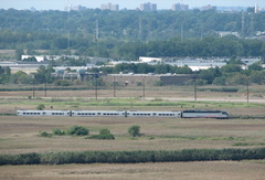 NJ Transit PL42AC @ Kingsland (Main Line). Photo taken by Brian Weinberg, 9/9/2007.