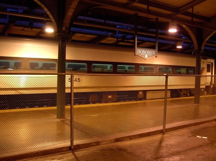 NJT Comet I Trailer 5745 on Track 1 @ Hoboken Terminal. Photo taken by Brian Weinberg, 01/26/2003.