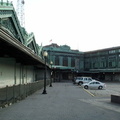 Exterior of Hoboken Terminal. Photo taken by Brian Weinberg, 03/25/2001.