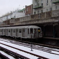 R-40 4179 @ Bay Parkway (N). Photo taken by Brian Weinberg, 02/15/2003. (119kb)