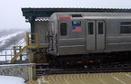 R-62A 1871 @ Junius St (3). Photo taken by Brian Weinberg, 02/17/2003. This was the Presidents Day Blizzard of 2003.