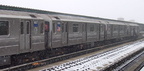 R-62A 1838 @ Junius St (3). Photo taken by Brian Weinberg, 02/17/2003. This was the Presidents Day Blizzard of 2003.