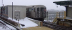 R-62A 1840 @ Junius St (3). Photo taken by Brian Weinberg, 02/17/2003. This was the Presidents Day Blizzard of 2003.