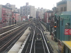 Leaving Marcy Av (J). Photo by Brian Weinberg, 11/27/2002. (99k)