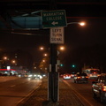 Sign posted on a column at 242 St - Van Cortlandt Park (1). Photo taken by Brian Weinberg, 12/27/2007.