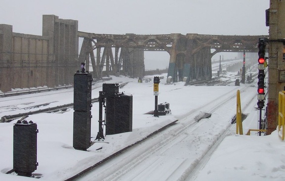 4 Av-9 St, after having just missed the last (F) [an R-32!] before the line was shut down. Photo taken by Brian Weinberg, 02/17/