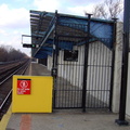 PDRM1643 || Fixed fence/gate at the north end of the nb platform at Aqueduct - North Conduit Av (A). A C/R was killed here on 01