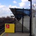 PDRM1644 || Fixed fence/gate at the north end of the nb platform at Aqueduct - North Conduit Av (A). A C/R was killed here on 01