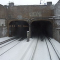 Portal @ Broadway Junction (L). Photo taken by Brian Weinberg, 02/17/2003. This was the Presidents Day Blizzard of 2003.