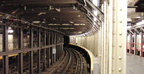 PDRM1661 || Looking sb down Track 3 at the Times Square Shuttle station. Photo by Brian Weinberg, 01/19/2003.