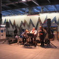 Band playing in honor of the H&amp;M Railroad / PATH 100th Anniversary @ WTC. Photo taken by Brian Weinberg, 2/25/2008.