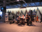 Band playing in honor of the H&amp;M Railroad / PATH 100th Anniversary @ WTC. Photo taken by Brian Weinberg, 2/25/2008.