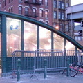 PATH kiosk @ Hoboken Terminal. Photo by Brian Weinberg, 01/26/2003.