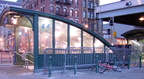 PATH kiosk @ Hoboken Terminal. Photo by Brian Weinberg, 01/26/2003.