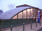 PATH kiosk @ Hoboken Terminal. Photo by Brian Weinberg, 01/26/2003.