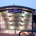 PATH kiosk @ Hoboken Terminal. Photo by Brian Weinberg, 01/26/2003.