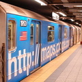 R-62A 1953 @ Grand Central (S) - Google wrap of shuttle