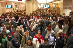 NJT Concourse @ Penn Station New York on the day before Thanksgiving 2008