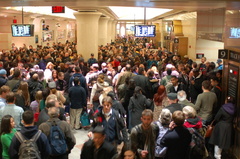 NJT Concourse @ Penn Station New York on the day before Thanksgiving 2008