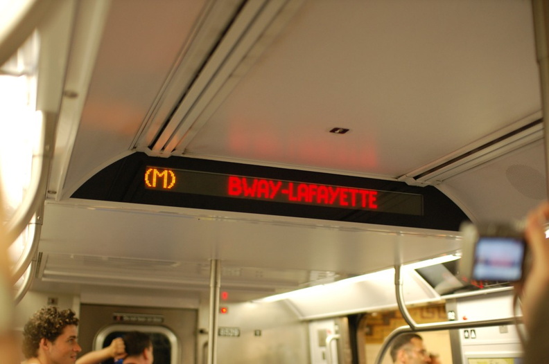 R-160A-1 8529 @ Hewes Street (M). This was the first Orange (M) through the Chrystie Street Connection, - R-160A-1 8529 @ Hewes Street (M). This was the first Orange (M) through the Chrystie Street Connection and the first regularly scheduled train through the connection in almost 35 years. DSC_0632.jpg