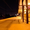 Edison, NJ train station on the NEC. Photo taken by Brin Weinberg, 3/15/2003.