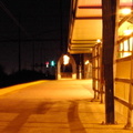 Edison, NJ train station on the NEC. Photo taken by Brin Weinberg, 3/15/2003.