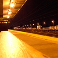 Edison, NJ train station on the NEC. Photo taken by Brin Weinberg, 3/15/2003.