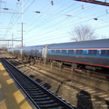 Amtrak Amfleet @ New Brunswick. Photo taken by Brian Weinberg, 3/14/2003.