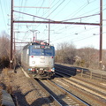 Amtrak AEM7 916 @ New Brunswick. Photo taken by Brian Weinberg, 3/14/2003.