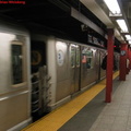 One half of the "The Odd Couple," R-42 4665 @ 42 St-Bryant Park (B). Photo taken by Brian Weinberg, 3/8/2004.