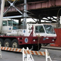 Grove crane 1056 "Victoria" @ Queenboro Plaza. Photo taken by Brian Weinberg, 3/14/2004.