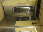 Interior of R-40 4253 @ 59 St-Columbus Circle (B). Note the rubber seal around the storm door window and the lack of a metal fra