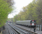 R-142 @ Baychester Av (5) (MOD Trip). Note the museum train up at Dyre Ave.  
