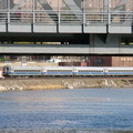 MNR ACMU 1100 series @ Marble Hill (Hudson Line). The days are numbered for these cars. Photo taken by Brian Weinberg, 4/27/2004