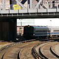 MNR ACMU 1100 series @ Marble Hill (Hudson Line). The days are numbered for these cars. Photo taken by Brian Weinberg, 4/27/2004