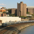 MNR ACMU 1100 series @ Marble Hill (Hudson Line). The days are numbered for these cars. Photo taken by Brian Weinberg, 4/27/2004