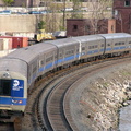 MNR M-1 @ Marble Hill (Hudson Line). Photo taken by Brian Weinberg, 4/27/2004.