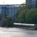 MNR M-1 @ Henry Hudson Bridge(Hudson Line). Photo taken by Brian Weinberg, 4/27/2004.
